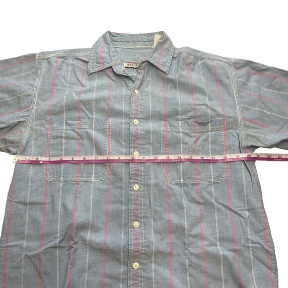 Saturdays Casual Button Down Shirt Men's Size Medium - Picture 6 of 9